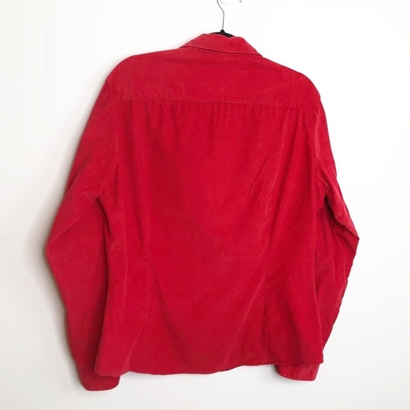 DISNEY store corduroy Pooh bear red button down shirt - Picture 10 of 11